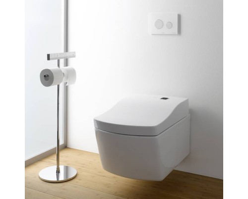 TOTO Neorest Стойка для пульта управления с 2 держателями для туалетной бумаги, 84.5см, напольная, цвет: хром. YH63SDT1