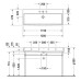 Duravit Vero Air Раковина 120х47см., подвесная, c 3 отв., с переливом, цвет: белый. 2350120025
