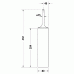 Duravit Starck T Туалетный ершик, напольный, цвет: черный матовый. 0099454600