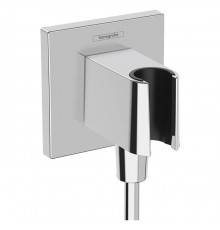 Hansgrohe Держатель ручного душа с выводом, цвет: хром. 26889000