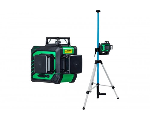 Комплект лазерный уровень INSTRUMAX greenliner 3-360 Set + штатив-штанга элевац. lp-300 в комплекте