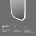 M8FMOX0451WGH Зеркало универсальное с контурной LED-подсветкой, ИК- сенсором, вытянутое, 45*86 см