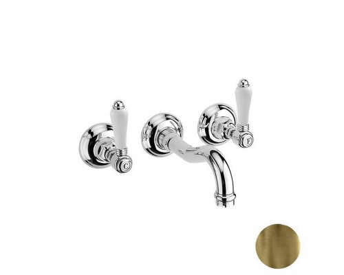Nicolazzi Petit Mont Blanc Смеситель для раковины, настенный, цвет: Bronze Plated. 1477BZ78 Nicolazzi Petit Mont Blanc Смеситель для раковины, настенный, цвет: Bronze Plated. 1477BZ78