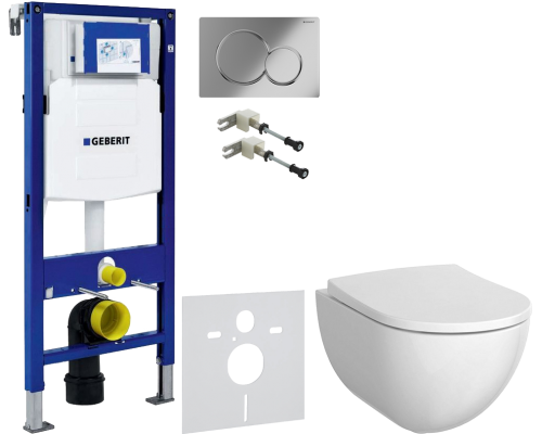 Комплект Унитаз подвесной Geberit Acanto 500.600.01.2 + Крышка 500.605.01.2 + Крепления Duofix 111.815.00.1 к стене + Шумоизоляция 156.050.00.1 + Инсталляция UP 320 111.300.00.5 + Кнопка Sigma 01 115.770.21.5 хром Комплект Унитаз подвесной Geberit Acanto 500.600.01.2 + Крышка 500.605.01.2 + Крепления Duofix 111.815.00.1 к стене + Шумоизоляция 156.050.00.1 + Инсталляция UP 320 111.300.00.5 + Кнопка Sigma 01 115.770.21.5 хром