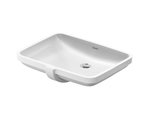 Duravit No 1 Раковина 55х40см., встраиваемая снизу, без отв., с переливом, цвет: белый глянцевый. 03945500282/03955500282