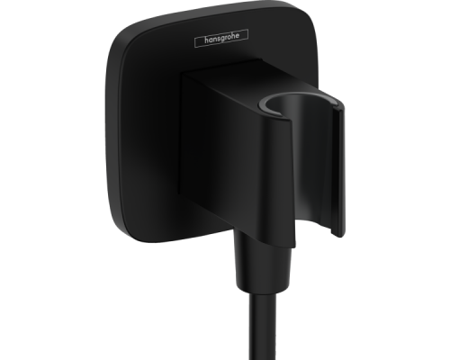 HG 26 887 670 Fixfit Porter Q Шланговое подключение с держателем ручного душа, матовый черный 26887670