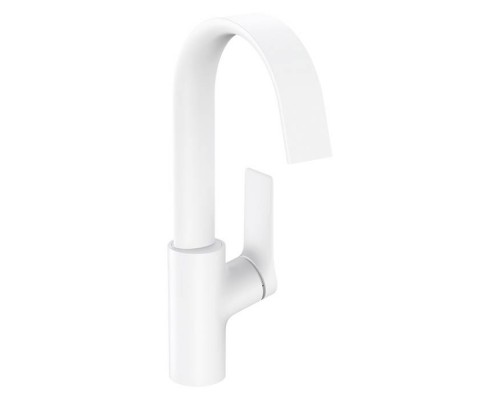 Hansgrohe Vivenis Смеситель для раковины 210, на 1 отв., с поворотным изливом, цвет: белый матовый	. 75032700