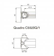 Nicolazzi Scarichi Встраиваемая часть для настенного смесителя Quadro. R5523Q/1