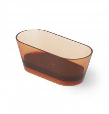 Dea Design Shadow Ванна 160х70х58см., отдельностоящая, Glasstek, прозрачная смола, цвет: Sunset R1. DD8606 1600 R1