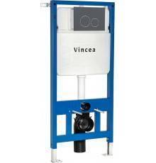 Система инсталляции для унитазов Vincea VIS-601 с кнопкой смыва VFP-005GM вороненая сталь