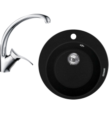 Комплект Мойка Lava R1 + Смеситель SG01 CR chrome