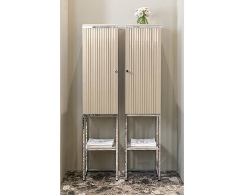 Oasis Academy Композиция №18 Комплект мебели напольный, 110х53хh86см, цвет: Lino/ribbed decoration/хром. Oasis Academy Композиция №18 Комплект мебели напольный, 110х53хh86см, цвет: Lino/ribbed decoration/хром.