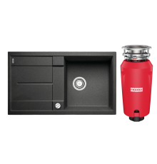 Комплект Мойка Blanco Metra 5S 513044 антрацит + Измельчитель Franke 134.0715.095