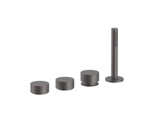 Fantini AF/21 Набортный смеситель для ванны, без излива, 4 отв., цвет: Matt Gun Metal PVD. 27 P5 A267