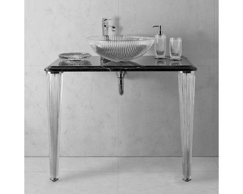 3SC Elegance Консоль ELEGANCE 90х54хh97см с раковиной EL11, топ-мрамор botticino, сифон, напольная, цвет: хром. EL3090BTSL 3SC Elegance Консоль ELEGANCE 90х54хh97см с раковиной EL11, топ-мрамор botticino, сифон, напольная, цвет: хром. EL3090BTSL