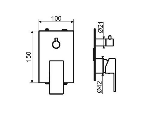 Plumberia Selection TAG Смеситель для душа, встраиваемый, на 2-3 выхода, цвет: хром. TG1901CR Plumberia Selection TAG Смеситель для душа, встраиваемый, на 2-3 выхода, цвет: хром. TG1901CR