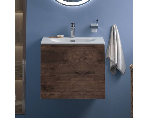 Тумба с раковиной BelBagno Etna 39 60 rovere moro, раковина BB-8099-3-60