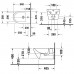 Duravit D-Neo Биде подвесное 37x54см., с переливом, 1 отв., цвет: белый. 2295150000
