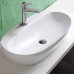 Azzurra Elegance Circle Раковина накладная, 70x42xH14 см, 1 отв., без перелива, цвет: Bianco lucido. ELLA070420CMBI/(ECI70M bi)*1