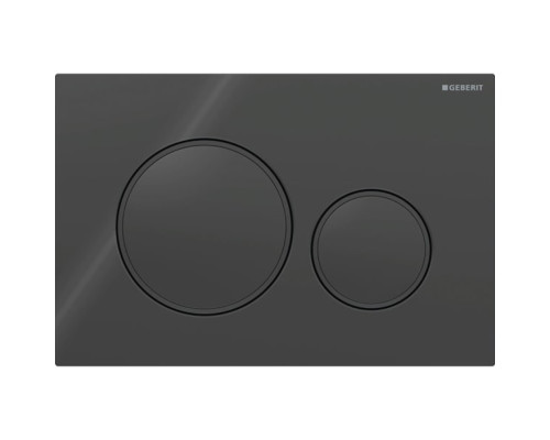 Geberit Sigma20 Клавиша для двойного смыва, круглая, цвет: черный матовый. 115.882.DW.1