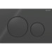 Geberit Sigma20 Клавиша для двойного смыва, круглая, цвет: черный матовый. 115.882.DW.1