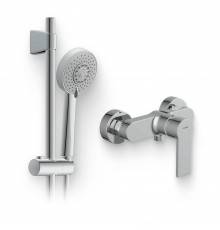 Душевой комплект Смеситель для душа Cersanit Brasko 63022 хром + Гарнитур Neno 63068 хром