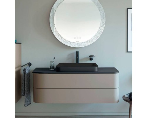 Duravit Happy D.2 Plus Тумба подвесная 130x55х40.8см., с 2 ящиками, цвет: stone grey satin matt. HP497209292, HP031KM8080 Duravit Happy D.2 Plus Тумба подвесная 130x55х40.8см., с 2 ящиками, цвет: stone grey satin matt. HP497209292, HP031KM8080