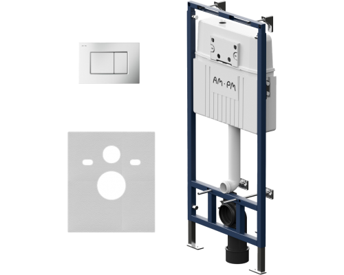 Система инсталляции для унитазов AM.PM MasterFit I012710.0231 с кнопкой смыва ProC S хром матовый