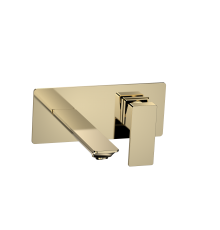 AQM6815GG Savona Смеситель для раковины, настен., на 2 отв., комплект, золото AQM6815GG