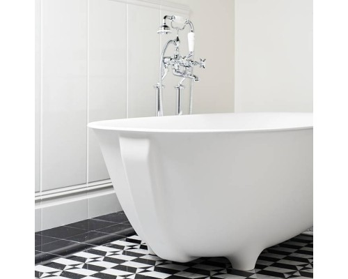 DevonDevon Dove Ванна отдельностоящая, 170.5х52,8х84.6 см, из White tec plus, на ножках, с донным клапаном, цвет: белый. DOVEFSG