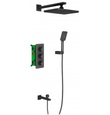 Timo SX-5149/03SM Petruma Набор для комплектации ванны, с терм., 260х190/ мм, 1/1 режим черный SX-5149/03SM