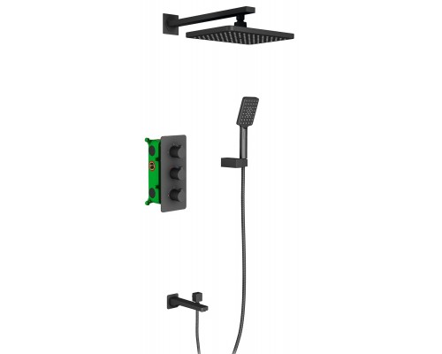 Timo SX-5149/03SM Petruma Набор для комплектации ванны, с терм., 260х190/ мм, 1/1 режим черный SX-5149/03SM