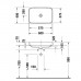 Duravit Happy D.2 Plus Раковина 60х40 см, без отв., без перелива, с выпуском с керамической крышкой, цвет: Anthracite matt/белый. 2359606100