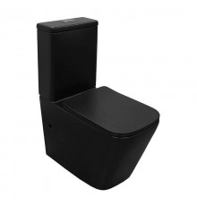 Унитаз-компакт напольный AZARIO Black King AZ-8303D, матовый черный
