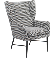 Кресло Stool Group Мэйден гусиная лапка черно-белый