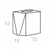 ADJ Салфетница Kleenex, 12x12xH12 см., цвет: черный/серый. 0015.01/03