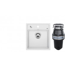 Комплект Мойка Blanco Dalago 45 белая + Измельчитель KUCHENSTERN Muhle 351MU35