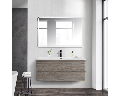 Мебель для ванной комнаты BelBagno Albano 120 подвесная, pino scania, белая глянцевая раковина