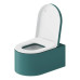 Duravit Millio Унитаз подвесной, 37х57см.,  декор Smooth, крепление в компл., цвет: аквамарин матовый. 250409FA