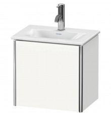 Duravit XSquare База подвесная 43x30.8x39.7см с раковиной, 1 дверца, петли слева, цвет: глянцевый белый. XS4220L2222,  07334500411