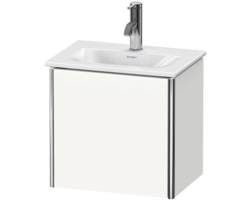 Duravit XSquare База подвесная 43x30.8x39.7см с раковиной, 1 дверца, петли слева, цвет: глянцевый белый. XS4220L2222,  07334500411