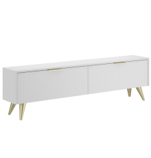 Тумба для ТВ DIWO Краснодар напольная 160x45x27 белая, ручка золото