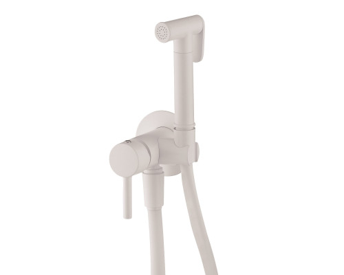 Reitano 55STF Смеситель для биде Minimal (скрытый монтаж, латунная лейка), Комплект, Matt White 55STFBSMMW