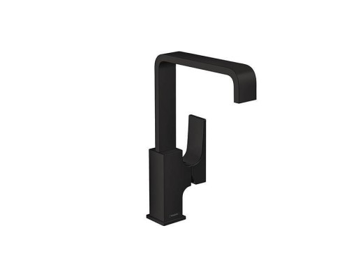 Hansgrohe Metropol Смеситель для раковины 230, на 1 отв, с донным клапаном, излив 165мм, цвет: черный матовый. 32511670