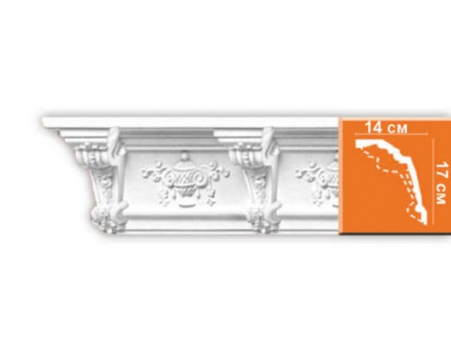 Плинтус потолочный с рисунком DECOMASTER DT-9885 (140*170*2400мм) Плинтус потолочный с рисунком DECOMASTER DT-9885 (140*170*2400мм)