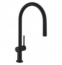 Hansgrohe Talis M54 Кухонный смеситель, на 1 отв, излив: 21см, с вытяжным изливом, цвет: черный матовый. 72802670