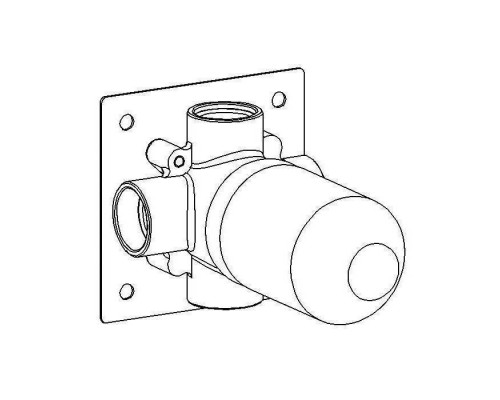 Carimali Встраиваемая часть дивертора на 3 потока воды	. W21802CR
