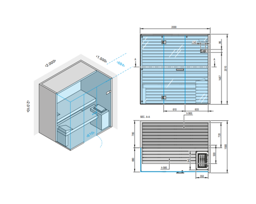 Effegibi Sky Corner 60 Сауна 200x150x201см, угловая SX, цвет: канадский хемлок. SA 55 40 0021 Effegibi Sky Corner 60 Сауна 200x150x201см, угловая SX, цвет: канадский хемлок. SA 55 40 0021