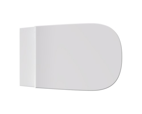 Alice Wunder Унитаз 53х31см., подвесной, безободковый, смыв aliflush+, под крепления Fischer WB-KliX, без сиденья и крышки, биколор, цвет: белый матовый/глянце. 45000191