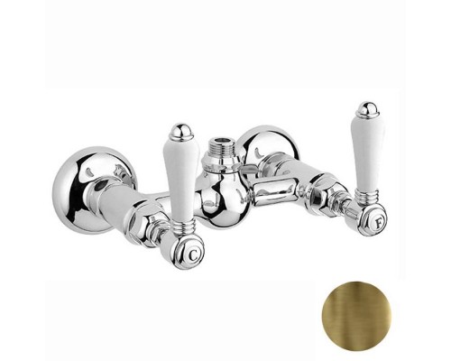 Nicolazzi Petit Mont Blanc Смеситель для душа, настенный, вывод сверху 1/2 (без шланга и лейки), цвет: бронза. 1425BZ78 Nicolazzi Petit Mont Blanc Смеситель для душа, настенный, вывод сверху 1/2 (без шланга и лейки), цвет: бронза. 1425BZ78